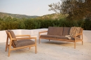  Teak Jack outdoor sofa mocha grey 265X90cm 