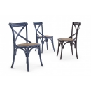  Καρέκλα Cross Blue 46x42x87cm 