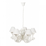 Pendant 5Lights Bastia Wood White 