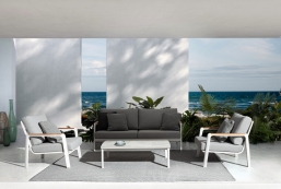 Σαλόνι Αλουμίνιο & Teak 4pcs Jalisco white από την εταιρία Epilegin. Σαλόνι Αλουμίνιο & Teak 4pcs Jalisco white από την εταιρία Epilegin.