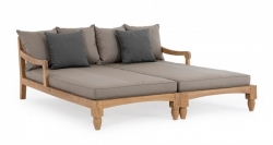  Daybed - Set  Teak "Bali" Natural 87x206x79cm 