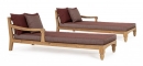  Daybed - Set  Teak "Bali" Wine 87x206x79cm 