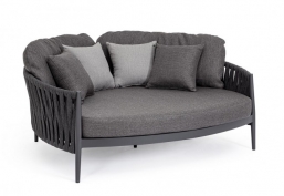 Daybed Αλουμίνιο & Rope Jacinta Charcoal 160x145x91cm από την εταιρία Epilegin. Daybed Αλουμίνιο & Rope Jacinta Charcoal 160x145x91cm από την εταιρία Epilegin.