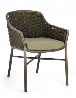 Πολυθρόνα Αλουμινίου & Rope Everly Olive 61x60x82cm από την εταιρία Epilegin. Πολυθρόνα Αλουμινίου & Rope Everly Olive 61x60x82cm από την εταιρία Epilegin.