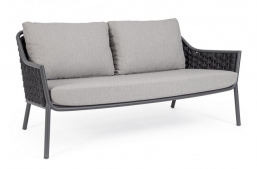Καναπές Αλουμινίου & Rope Everly Charcoal 170x80x80cm από την εταιρία Epilegin. Καναπές Αλουμινίου & Rope Everly Charcoal 170x80x80cm από την εταιρία Epilegin.