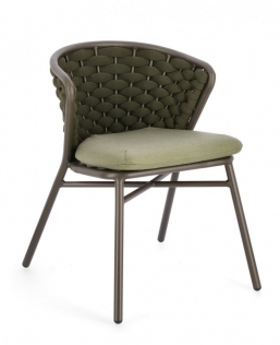 Καρέκλα Αλουμινίου & Rope Harlow Olive 62x58x73cm από την εταιρία Epilegin. Καρέκλα Αλουμινίου & Rope Harlow Olive 62x58x73cm από την εταιρία Epilegin.