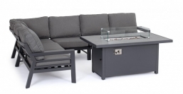 Σαλόνι Γωνία Αλουμινίου 4pcs με Τραπέζι-Τζάκι Hendrix Charcoal 236x284cm από την εταιρία Epilegin. Σαλόνι Γωνία Αλουμινίου 4pcs με Τραπέζι-Τζάκι Hendrix Charcoal 236x284cm από την εταιρία Epilegin.