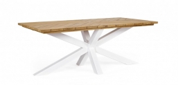 Τραπέζι αλουμίνιο & Teak Palmdale White 2.00x1.00m από την εταιρία Epilegin. Τραπέζι αλουμίνιο & Teak Palmdale White 2.00x1.00m από την εταιρία Epilegin.