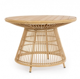   Rattan & Teak Adelma 110x75cm    Epilegin.