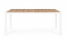    & Teak "Cameron" White 180x90cm 