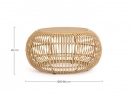   Coffee Table  Rattan "Florisel" 60x86cm 