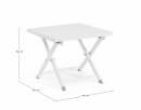   Coffee Table  "Taylor" White 43x43x36cm 