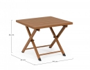   Coffee Table  "Taylor" Pecan 43x43x36cm 