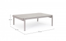   Coffee table  "Florencia" Moon 120x75cm 