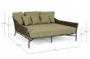  Daybed  & Rope "Everly" Olive 166x153x82cm 