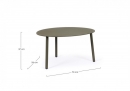   Coffee Table  "Sparky" Olive 70x56cm 