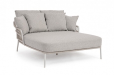 Daybed Alu-Rope "Ivissa" Frost 139x169.5x43/82cm 