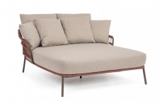 Daybed Alu-Rope "Ivissa" Java139x169.5x43/82cm 