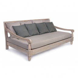 Daybed Teak Bali Taupe 190X112x81cm από την εταιρία Epilegin. Daybed Teak Bali Taupe 190X112x81cm από την εταιρία Epilegin.