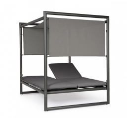 Daybed Αλουμινίου Konnor Ανθρακί 149x213x48/196cm από την εταιρία Epilegin. Daybed Αλουμινίου Konnor Ανθρακί 149x213x48/196cm από την εταιρία Epilegin.
