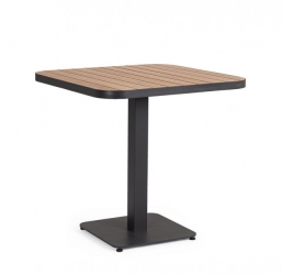 Τραπέζι Αλουμινίου Wood Effect Belmar Ανθρακί 75X75cm από την εταιρία Epilegin. Τραπέζι Αλουμινίου Wood Effect Belmar Ανθρακί 75X75cm από την εταιρία Epilegin.