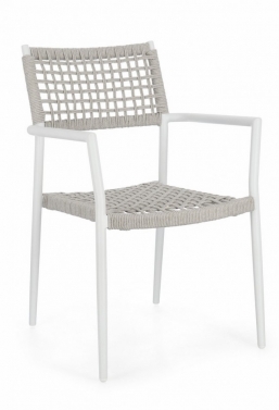Πολυθρόνα Alu-Rope Caleta Λευκή-Γκρί 56x60x86cm από την εταιρία Epilegin. Πολυθρόνα Alu-Rope Caleta Λευκή-Γκρί 56x60x86cm από την εταιρία Epilegin.