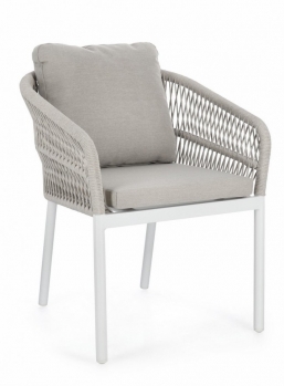 Πολυθρόνα Alu-Rope Galdana Λευκό-Γκρί 62x66x88cm από την εταιρία Epilegin. Πολυθρόνα Alu-Rope Galdana Λευκό-Γκρί 62x66x88cm από την εταιρία Epilegin.