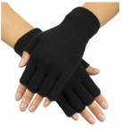  Αποκριάτικα γάντια "Fingerless" Μαύρα 