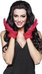  Αποκριάτικα γάντια με γούνα Κόκκινα 