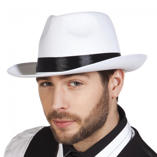  αποκριάτικο καπέλο "Μαφιόζος" λευκό από την εταιρία Epilegin. 