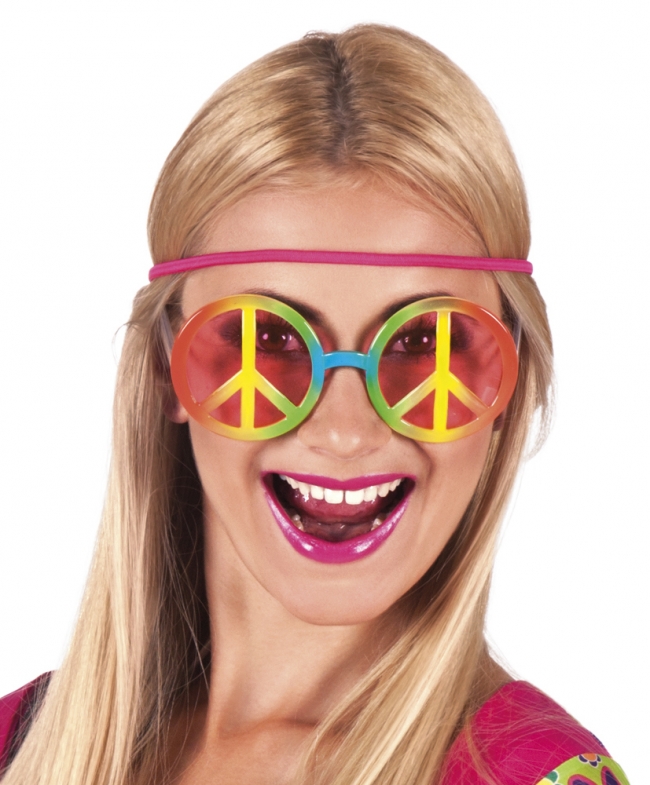  Αποκριάτικα γυαλιά πολύχρωμα "Peace" από την εταιρία Epilegin. 