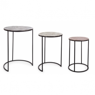  Tahir Round Coffee Table  3  29x49|33x55|41x60cm