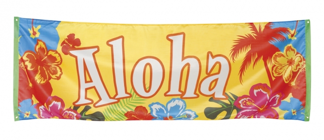  Αποκριάτικη σημαία "Aloha" 220 X 74cm από την εταιρία Epilegin. 
