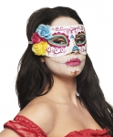  Αποκριάτικη μάσκα ματιών με glitter και λουλούδια 