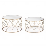    2   Elenor Round Coffee Table  66x38.5|71x43cm 