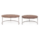  Rafter Low Coffee Table Σετ 2τμχ  Φ70x33|Φ90x40cm 
