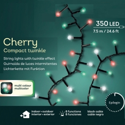 350 Led Cherry Balls Twinkle &   -  10.7m    Epilegin.