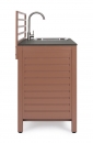  ������ ���������� "Aria" Terracotta Kitchen W Sink 62x120x125cm 