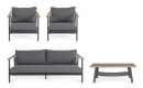  ������ ���������� 4pcs "Leonida" Charcoal 