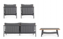  ������ ���������� 4pcs "Leonida" Charcoal 