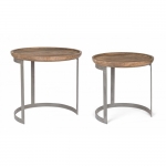    2 Narvik Round Coffee Table 43x43|53x51cm 