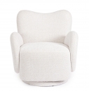  ��������� Lounge "Harper" White Swivel 76x78cm 