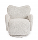  ��������� Lounge "Harper" L Grey Swivel 76x78cm 