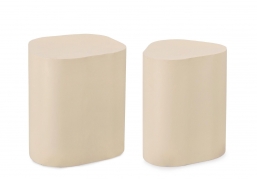 Set 2pcs ���������� Coffee Table Jasleen Setivory 33x35cm ��� ��� ������� Epilegin.