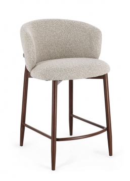 ��������� Amalia Walnut/Beige Kitchen Stool 58x61cm ��� ��� ������� Epilegin.