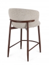  ��������� "Amalia" Walnut/Beige Kitchen Stool 58x61cm 