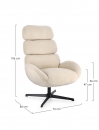  ��������� Lounge "Violante" Pearl Swivel 86x76cm 