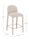  ������ Bar "Antara" Beige Kitchen Stool 50x44cm 