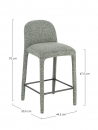  ������ Bar "Antara" Green Kitchen Stool 50x44cm 