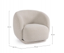  ��������� Lounge "Brittany" Natural Swivel 87x93cm 
